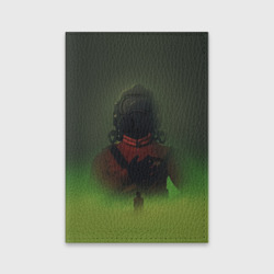 Обложка для паспорта матовая кожа Lethal company green fog