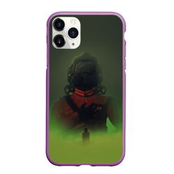 Чехол для iPhone 11 Pro матовый Lethal company green fog