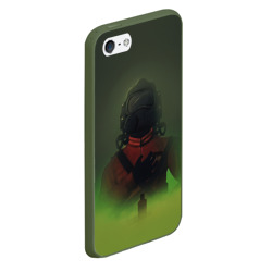 Чехол для iPhone 5/5S матовый Lethal company green fog - фото 2