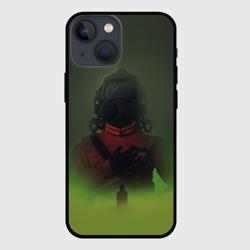 Чехол для iPhone 13 mini Lethal company green fog