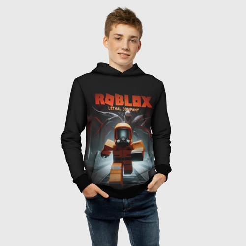 Детская толстовка 3D с принтом Lethal company Roblox, фото #4