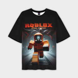 Мужская футболка oversize 3D Lethal company Roblox