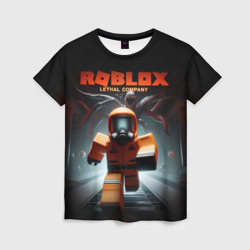 Женская футболка 3D Lethal company Roblox