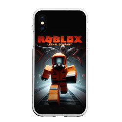 Чехол для iPhone XS Max матовый Lethal company Roblox