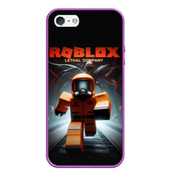 Чехол для iPhone 5/5S матовый Lethal company Roblox