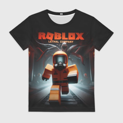 Женская футболка 3D Lethal company Roblox