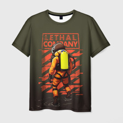 Мужская футболка 3D Lethal company survivor
