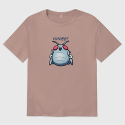 Женская футболка хлопок Oversize Lethal company - bug