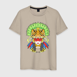 Ацтекская богиня – Мужская футболка хлопок с принтом купить со скидкой в -20%