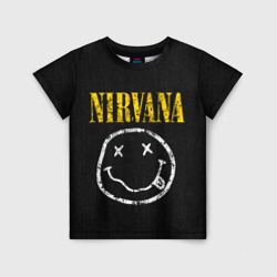 Детская футболка 3D Джинсовка с nirvana