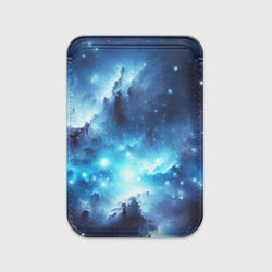 Картхолдер Magsafe магнитный Космический голубой пейзаж