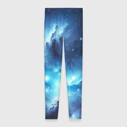 Леггинсы 3D Космический голубой пейзаж