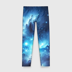 Детские леггинсы 3D Космический голубой пейзаж