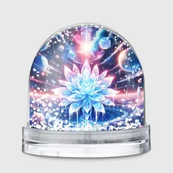 Игрушка Снежный шар Космический цветок из льда - эзотерический лотос