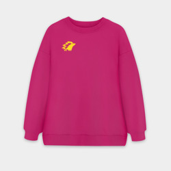 Женский свитшот oversize без начеса хлопок ONIC