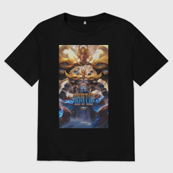 Женская футболка хлопок Oversize Мартис