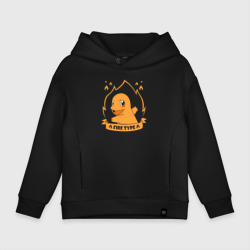Детское худи Oversize хлопок Огонь Чармандера