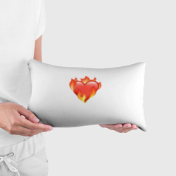 Подушка 3D антистресс Сердце в огне эмодзи  - фото 2
