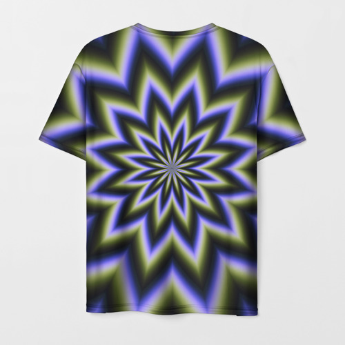 Мужская футболка 3D Оптическая иллюзия в виде звезды, цвет 3D печать - фото 2