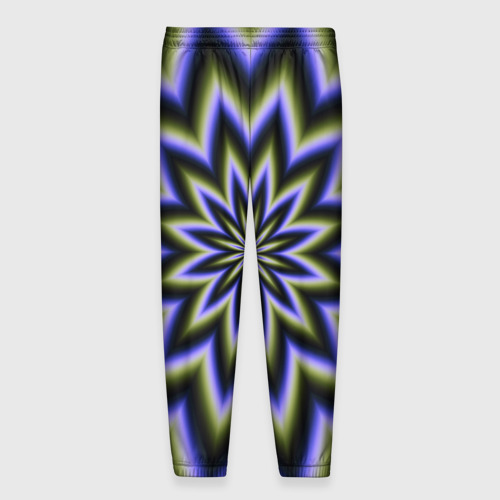 Мужские брюки 3D с принтом Оптическая иллюзия в виде звезды, вид сзади #1