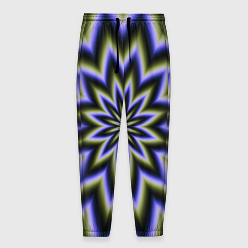 Мужские брюки 3D с принтом Оптическая иллюзия в виде звезды, вид спереди #2