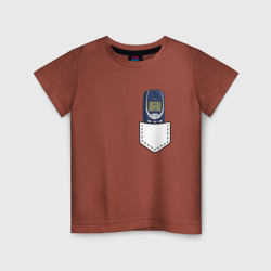 Детская футболка хлопок Нокиа в кармашке стиль 2000 х
