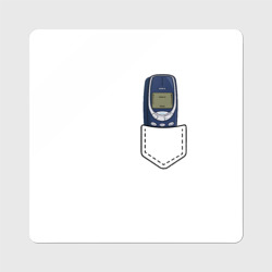 Магнит виниловый Квадрат Нокиа 3310 в стиле 90х