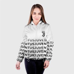 Женская куртка 3D Ювентус лого паттерн спорт - фото 2