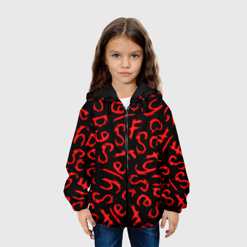 Детская куртка 3D с принтом Sally face pattern game, вид сбоку #3