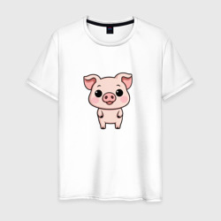 Маленькая свинка – Мужская футболка хлопок с принтом купить со скидкой в -20%