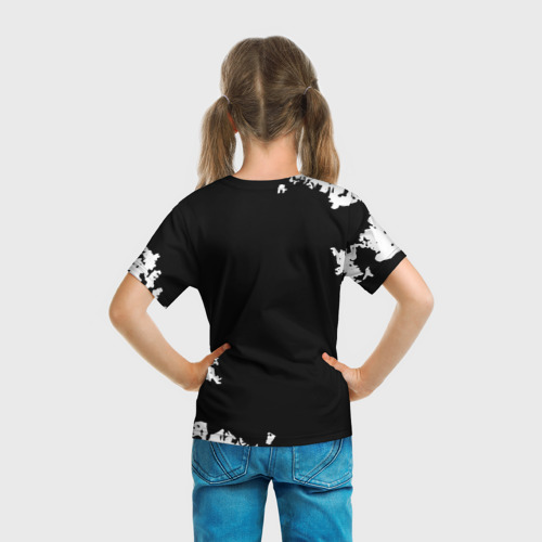 Детская футболка 3D Обитель зла текстура краски, цвет 3D печать - фото 6