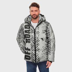 Мужская зимняя куртка 3D Бездорожье - следы  - фото 2