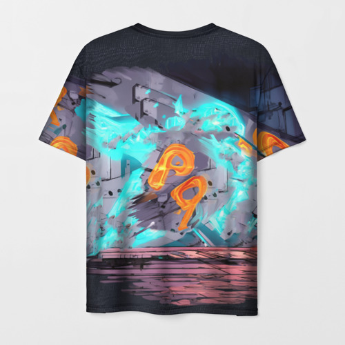Мужская футболка 3D Акула хип-хопа, цвет 3D печать - фото 2