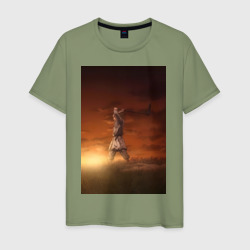 Мужская футболка хлопок Сага о Винланде Торфинн возделывает поле