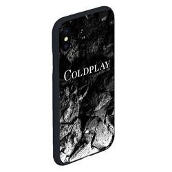 Чехол для iPhone XS Max матовый Coldplay black graphite - фото 2