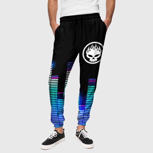 Мужские брюки 3D с принтом The Offspring эквалайзер, вид сбоку #3