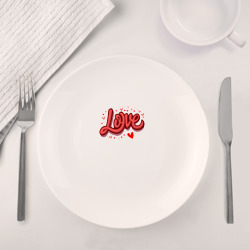 Набор: тарелка + кружка Любовь имя или слово - фото 2