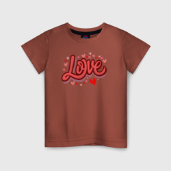 Любовь имя или слово – Детская футболка хлопок с принтом купить со скидкой в -20%