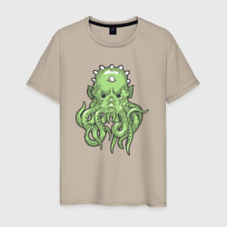 Green octopus – Мужская футболка хлопок с принтом купить со скидкой в -20%