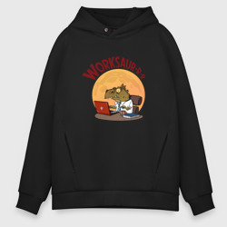 Мужское худи Oversize хлопок Воркозавр
