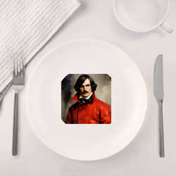 Набор: тарелка + кружка Гоголь любит зажигать - фото 2