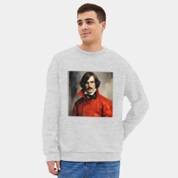 Мужской свитшот oversize без начеса хлопок Гоголь любит зажигать - фото 2