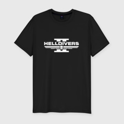 Мужская футболка хлопок Slim Helldivers 2