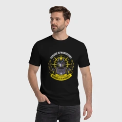 Мужская футболка хлопок Служба обязательна - helldivers 2 - фото 2