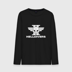 Мужской лонгслив хлопок Helldivers 2 лого