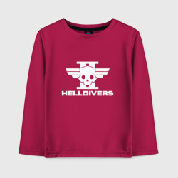 Детский лонгслив хлопок Helldivers 2 лого