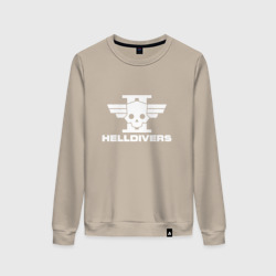 Женский свитшот хлопок Helldivers 2 лого