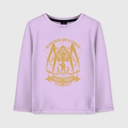 Детский лонгслив хлопок Записывайся сегодня - helldivers 2