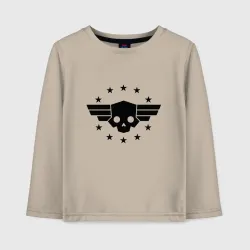 Детский лонгслив хлопок Logo helldivers 2