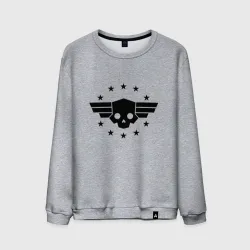 Мужской свитшот хлопок Logo helldivers 2
